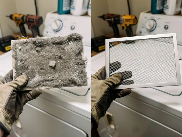 Professional lint trap cleaning by Gainesville Dryer Vent Cleaning in Gainesville