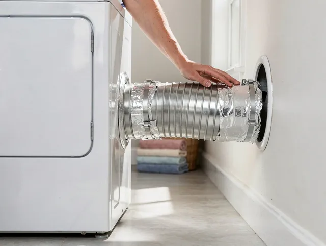 Professional dryer vent hose installation by Gainesville Dryer Vent Cleaning in Gainesville