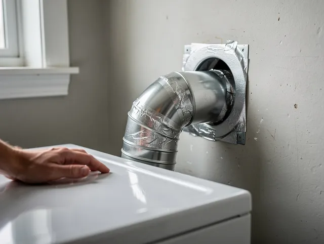 Gainesville Dryer Vent Cleaning expert performing professional dryer vent repair and installation in Gainesville